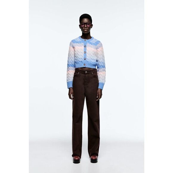 ZARA Cable-Knit Jacket  - Picture 4 of 9